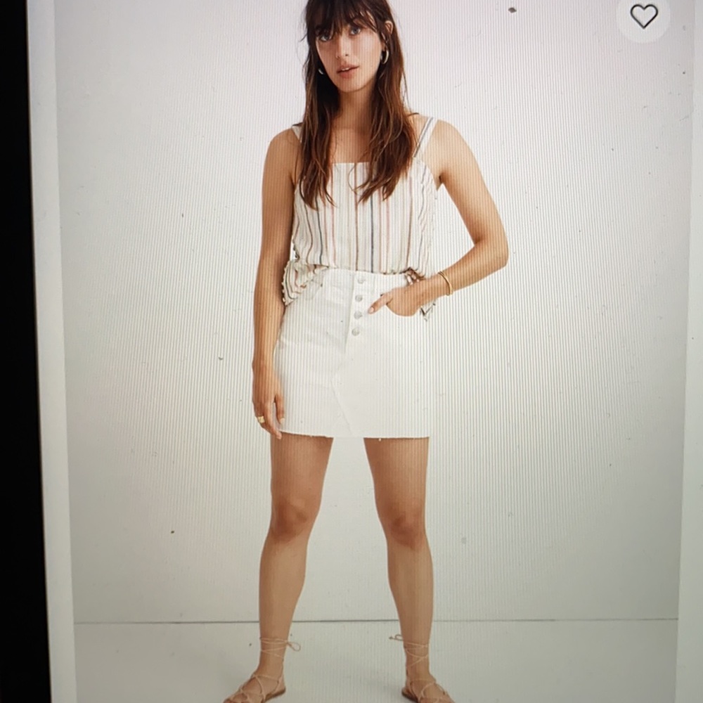 Madewell Rigid Denim A-Line Mini Skirt